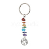 Chakra Natural Gemstone Chips Keychains KEYC-JKC00550-02-1