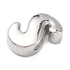 Brass Initial Beads KK-B167-27P-01S-2