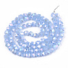 Electroplate Glass Beads Strands EGLA-T019-07D-2