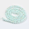 Electroplate Opaque Solid Color Glass Beads Strands LS-EGLA-A034-P2mm-L09-2