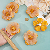 6Pcs Flower Cloth Brooches for Backpack Clothes Wedding Party JEWB-FH0002-38A-3