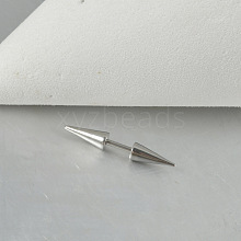 Cone 304 Stainless Steel Eyebrow Straight Barbell Rings with Spikes End WG9938B-04