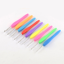 Aluminum Crochet Hooks with Rubber Handle Covered TOOL-R094