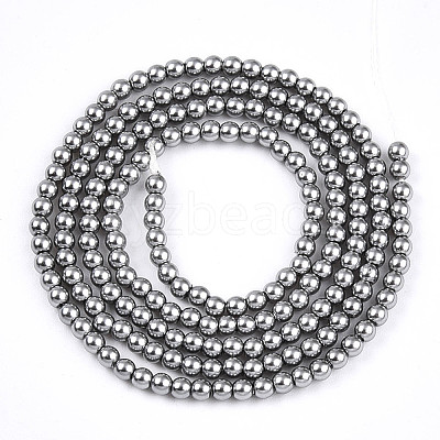 Baking Paint Pearlized Glass Pearl Bead Strands HY-N002-2mm-A01-1