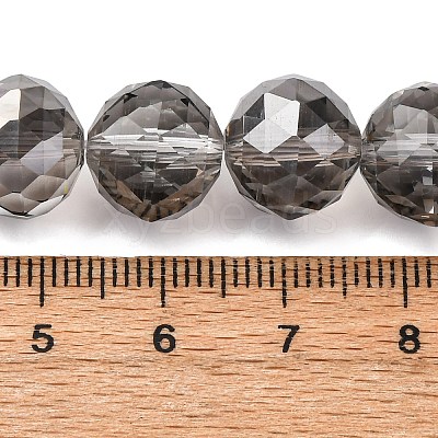 Transparent Electroplate Glass Beads Strands EGLA-N002-34D-F02-1