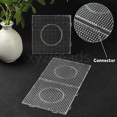 Square ABC Plastic Pegboards Used for 5x5mm DIY Fuse Beads DIY-YW0008-16-1