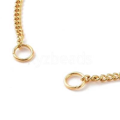 304 Stainless Steel Curb Chain Bracelet Makings AJEW-JB00995-1