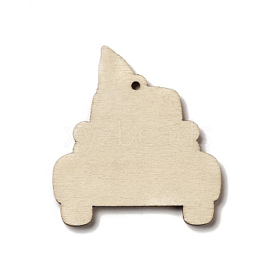 Single Face Printed Wood Pendants WOOD-H102-02J-1
