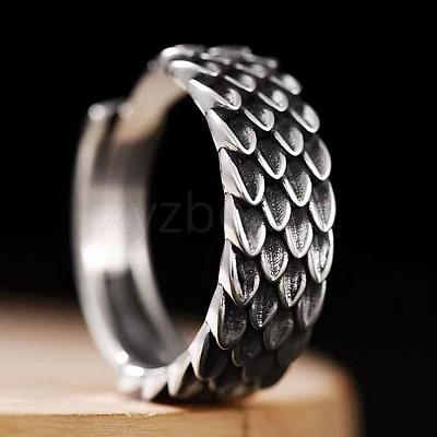 Alloy Squama Adjustable Finger Rings for Men FS-WGC01FD-01-1