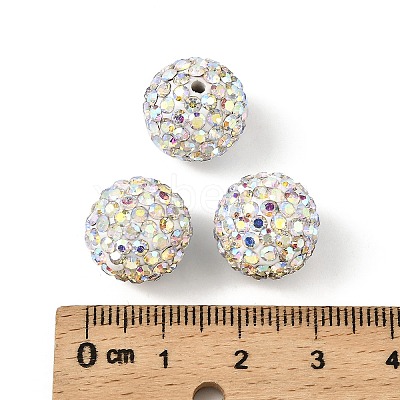 Pave Disco Ball Beads RB-Q195-14mm-AB-1