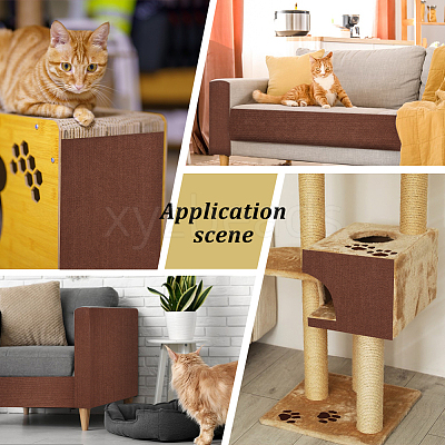 Polyester Anti Cat Scratch Furniture Protector Stickers AJEW-WH0609-395C-1
