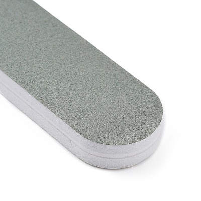 Rectangle Plastic Silver Polishing Stick LS-X-AJEW-N022-02-1