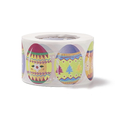 9 Patterns Easter Theme Self Adhesive Paper Sticker Rolls X-DIY-C060-02A-1
