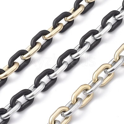 Handmade Spray Painted CCB Cable Chains AJEW-JB00718-1