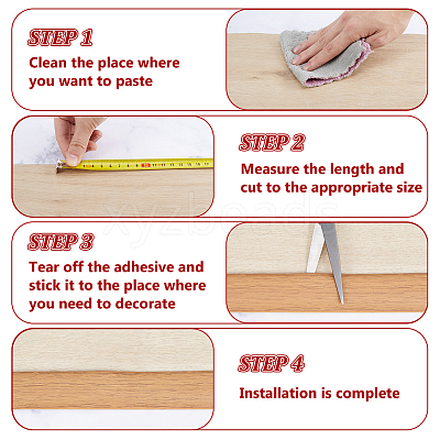 Self-adhesion PVC Edge Guard Strips DIY-WH0591-569A-1