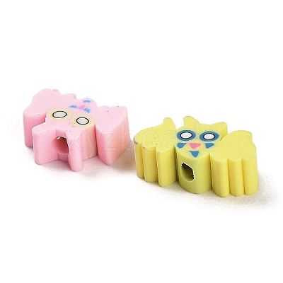 Handmade Polymer Clay Beads CLAY-H001-04-1