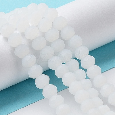 Imitation Jade Solid Color Glass Beads Strands EGLA-A034-J4mm-MD05-1