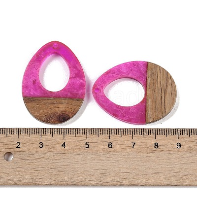 Resin & Wood Pendants WOOD-F015-17D-1