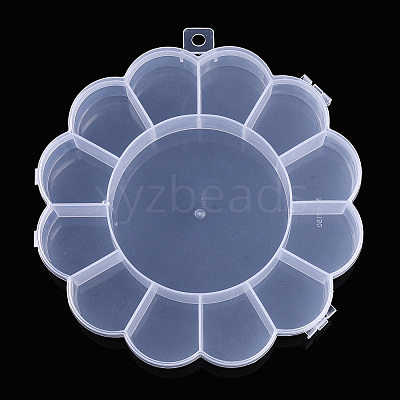 Flower Plastic Bead Storage Containers CON-Q023-21-1