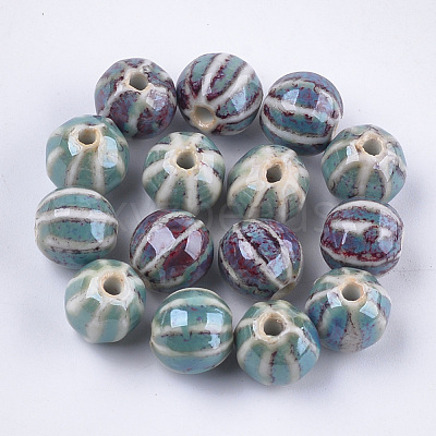 Handmade Porcelain Beads PORC-S498-24G-1