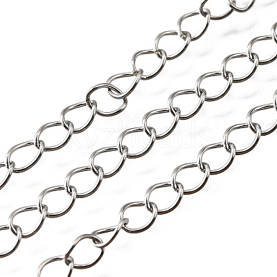 Tarnish Resistant 304 Stainless Steel Curb Chains CHS-S007-001-1