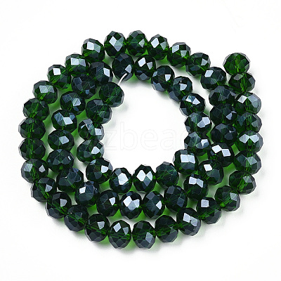 Electroplate Glass Beads Strands EGLA-A034-T8mm-A31-1