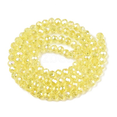 Electroplate Glass Beads Strands EGLA-A044-T4mm-B29-1