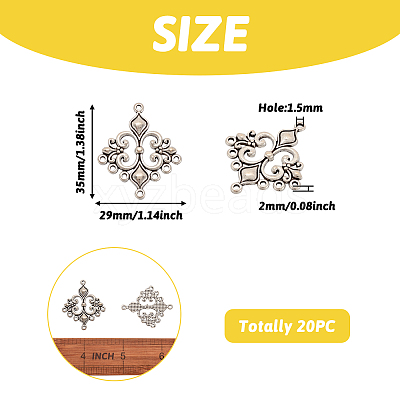 Tibetan Style Chandelier Component Links TIBE-BT0001-05AS-NF-1