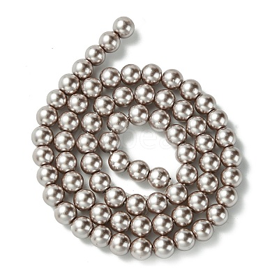 Eco-Friendly Dyed Glass Pearl Beads Strands HY-A008-6mm-RB017-1