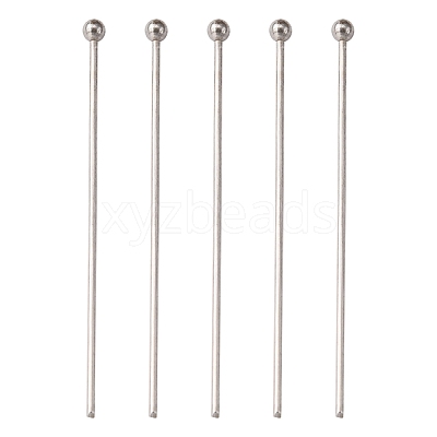 Tarnish Resistant 304 Stainless Steel Ball Head Pins STAS-K146-045-35x0.7mm-1