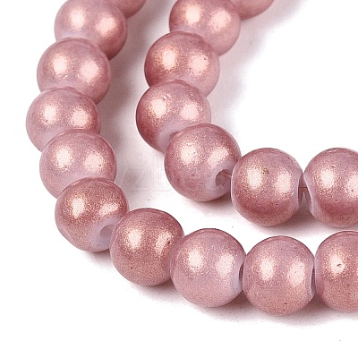 Baking Paint Glass Pearl Beads Strands DGLA-ZX001-05A-06-1