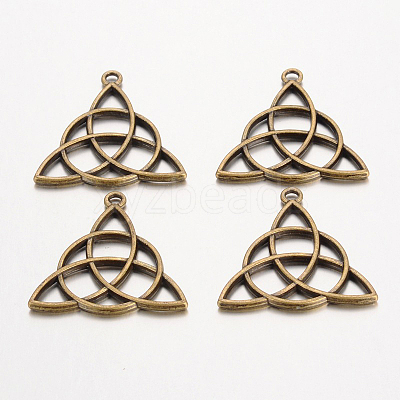 Tibetan Style Alloy Pendants TIBEP-19367-AB-NR-1
