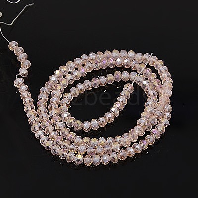 Electroplate Glass Beads Strands LS-EGLA-D020-4x3mm-69-1