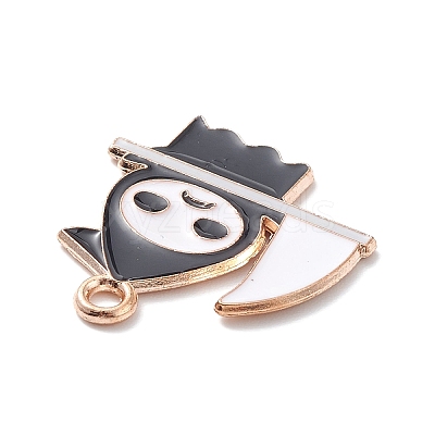 Halloween Alloy Enamel Pendants ENAM-P248-01G-F-1