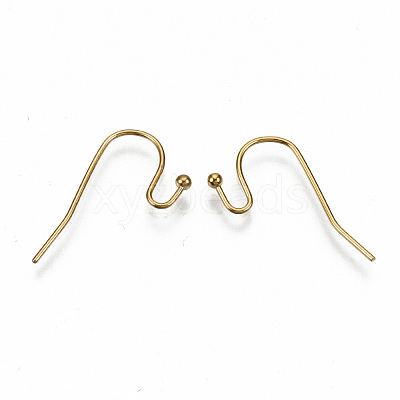 304 Stainless Steel Earring Hooks STAS-S111-005G-NR-1
