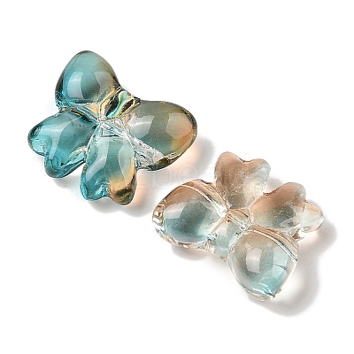 Transparent Spray Paint Glass Beads GLAA-Z011-02F-1