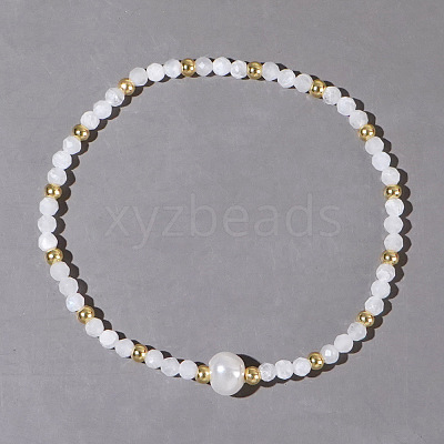 Natural Quartz Crystal Beaded Stretch Bracelets for Women BG9690-1-1