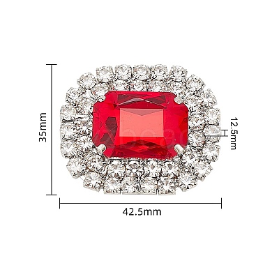 Alloy Rhinestone Shoe Decorations FIND-WH0126-417A-1