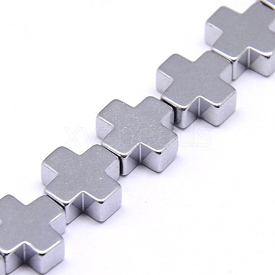 Electroplate Non-magnetic Synthetic Hematite Beads Strands G-I096-03-1