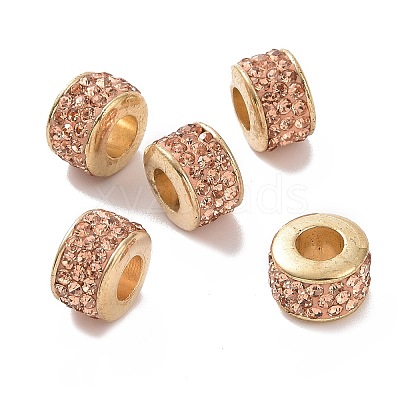 Platinum Color Core CCB Plastic European Bead FIND-H044-01D-G-1