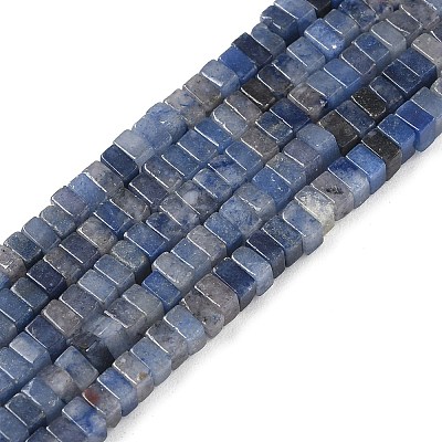 Natural Blue Aventurine(Dyed & Heated) Beads Strands G-I394-A09-1