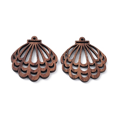 Walnut Wood Laser Cut Pendants WOOD-Q051-05E-1
