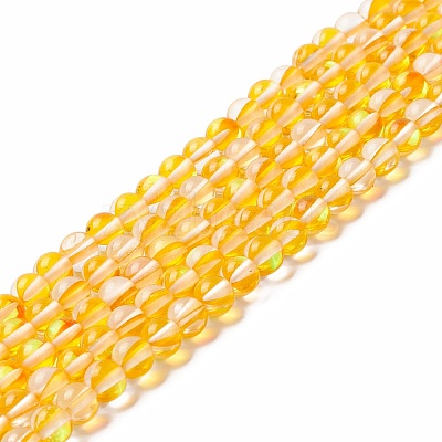 Synthetic Moonstone Beads Strands G-E573-02A-12-1