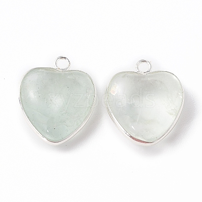 Natural Green Fluorite Pendants G-C005-01S-19-1