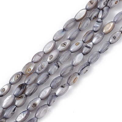 Natural Freshwater Shell Dyed Beads Strands SHEL-M018-13-04-1