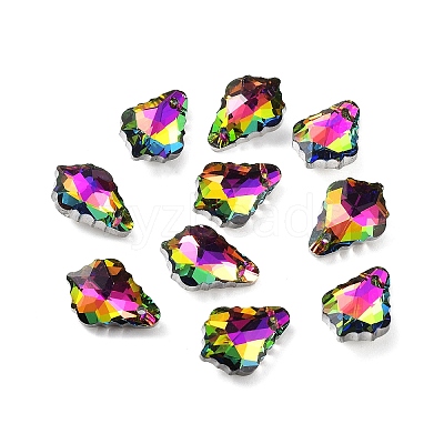 AB Color Plated Electroplate Glass Pendants EGLA-O003-06C-07-1