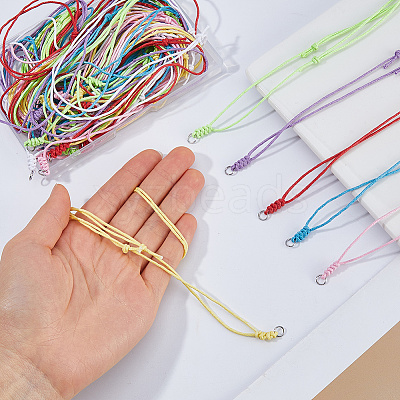 42Pcs 7 Colors Waxed Cotton Necklace Making AJEW-DC00023-1