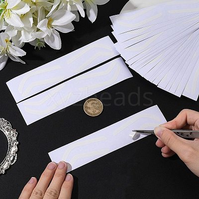 60Pcs 3 Styles Plastic Eyebrow Tattoo Practice Skin AJEW-CP0009-58B-1