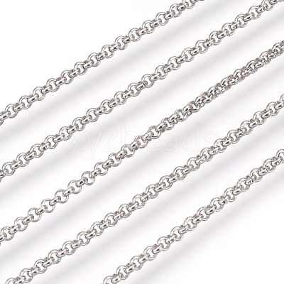 Tarnish Resistant 304 Stainless Steel Rolo Chains CHS-L017-18H-1