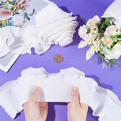 5M Polyester Ruffled Trimming DIY-GF0007-87A-1